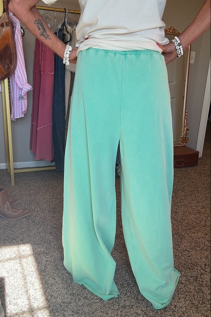 Dreamy Drape Mint Pants