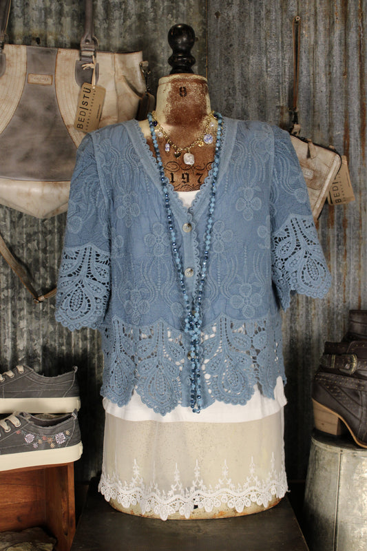 Waverly Blue Cardigan