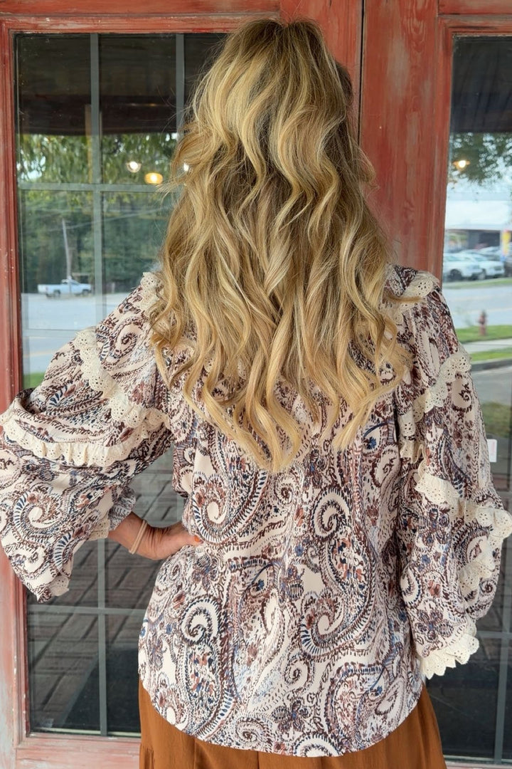 Celestial Swirl Lace Blouse