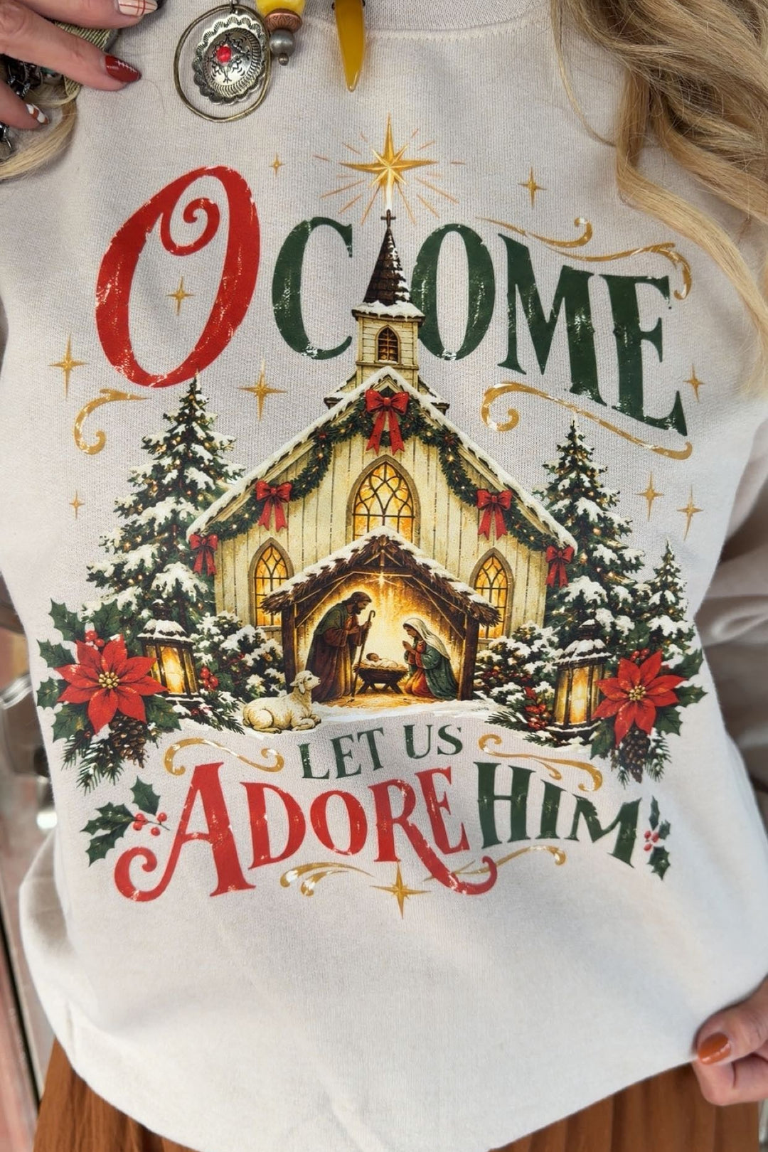 FGO O Come Let Us Adore Him Sweatshirt
