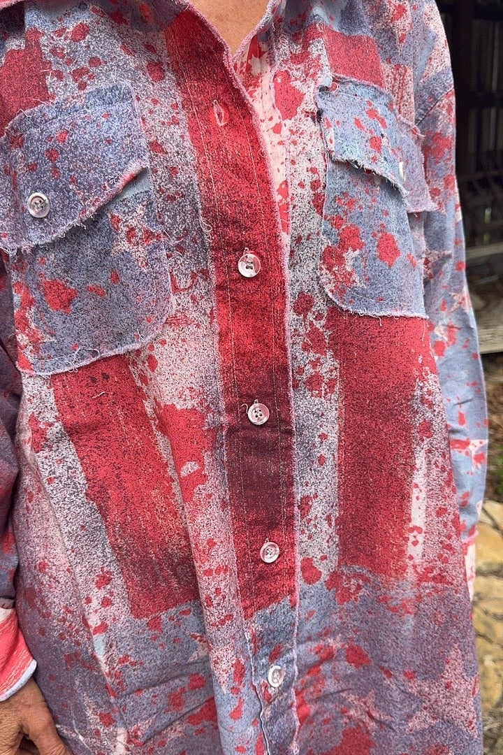 Firecracker Flare Shirt Dress