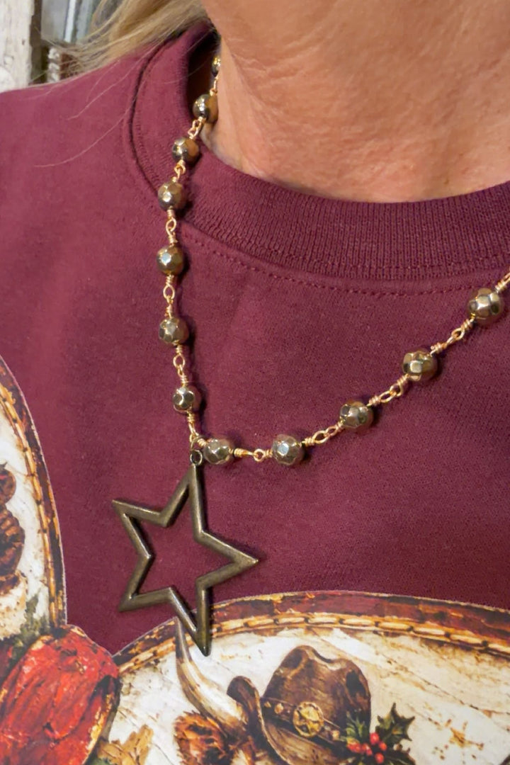 Talus Bronze Star Necklace
