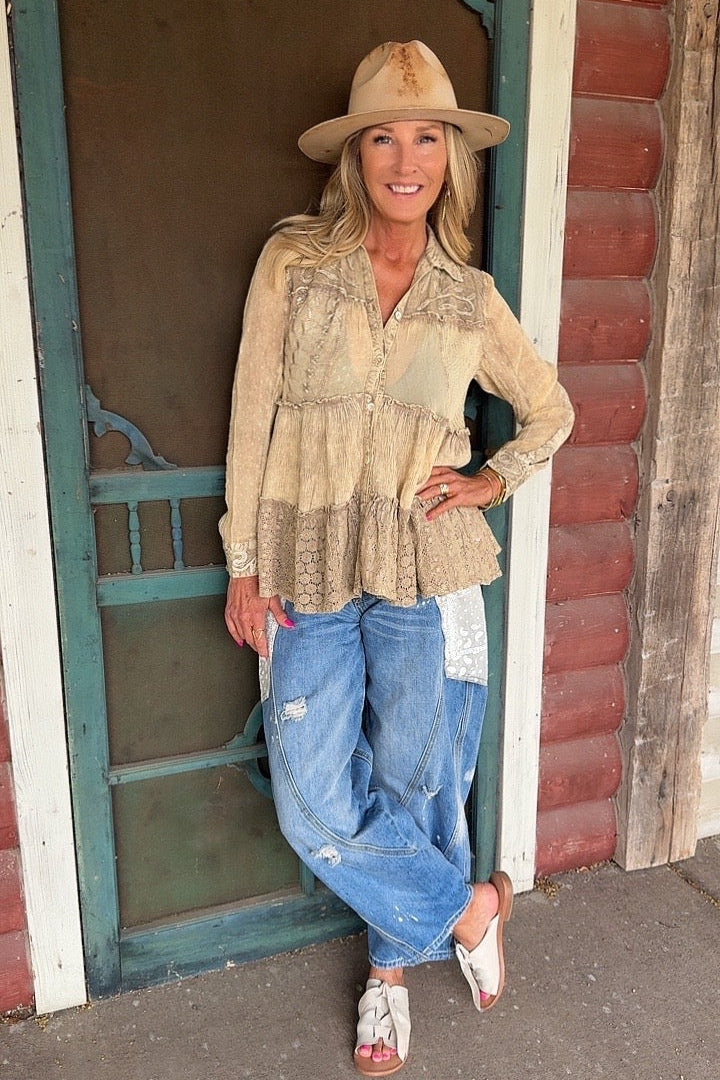Sand Dune Tiered Top