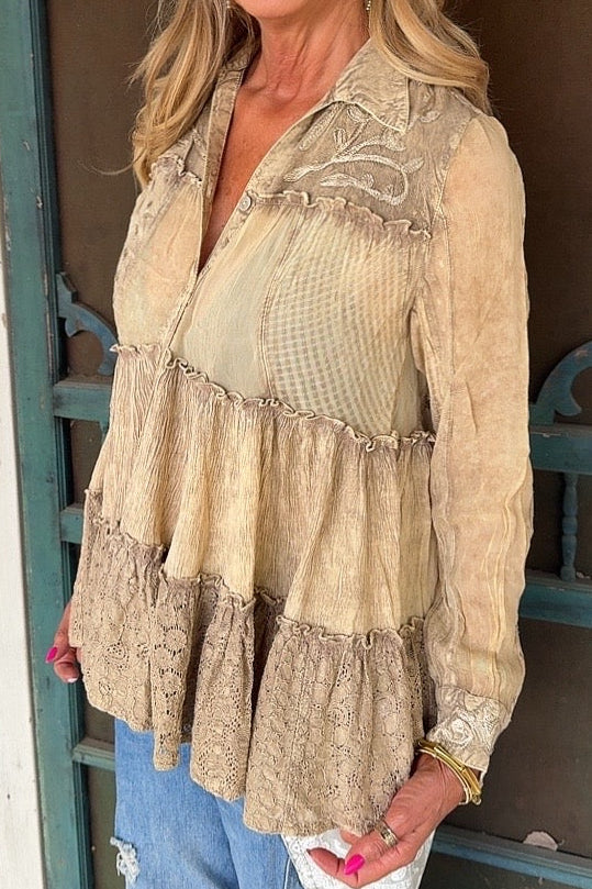 Sand Dune Tiered Top