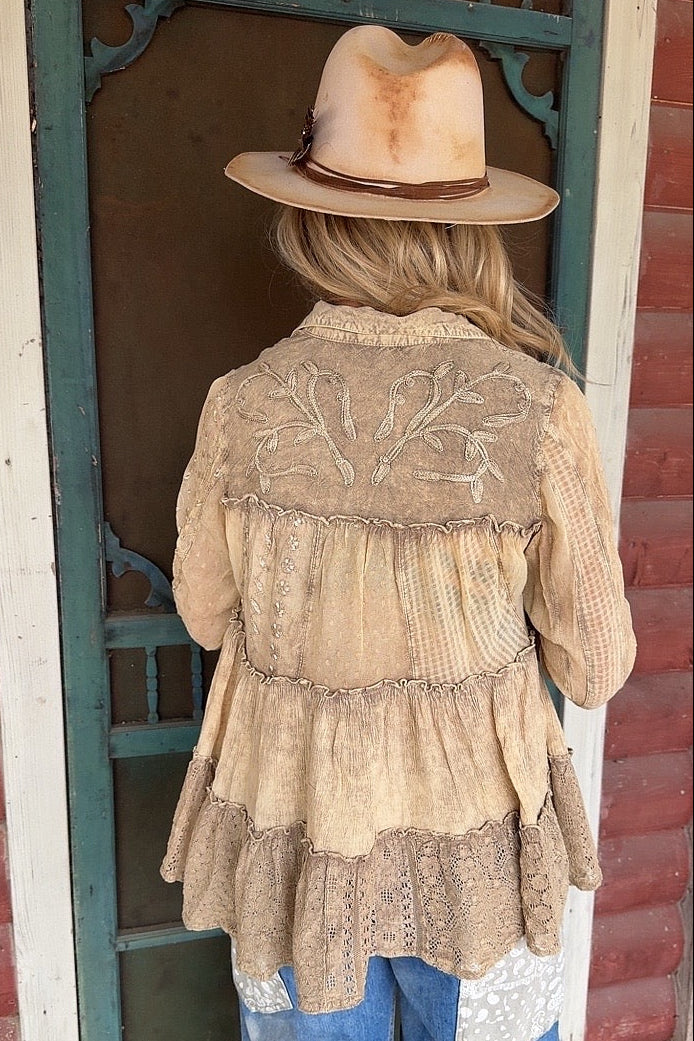 Sand Dune Tiered Top