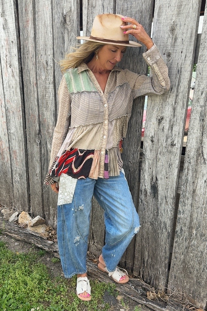 Juniper Sand Blouse