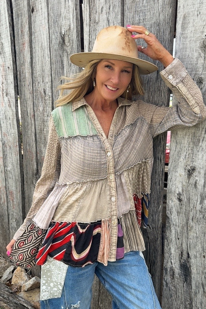 Juniper Sand Blouse