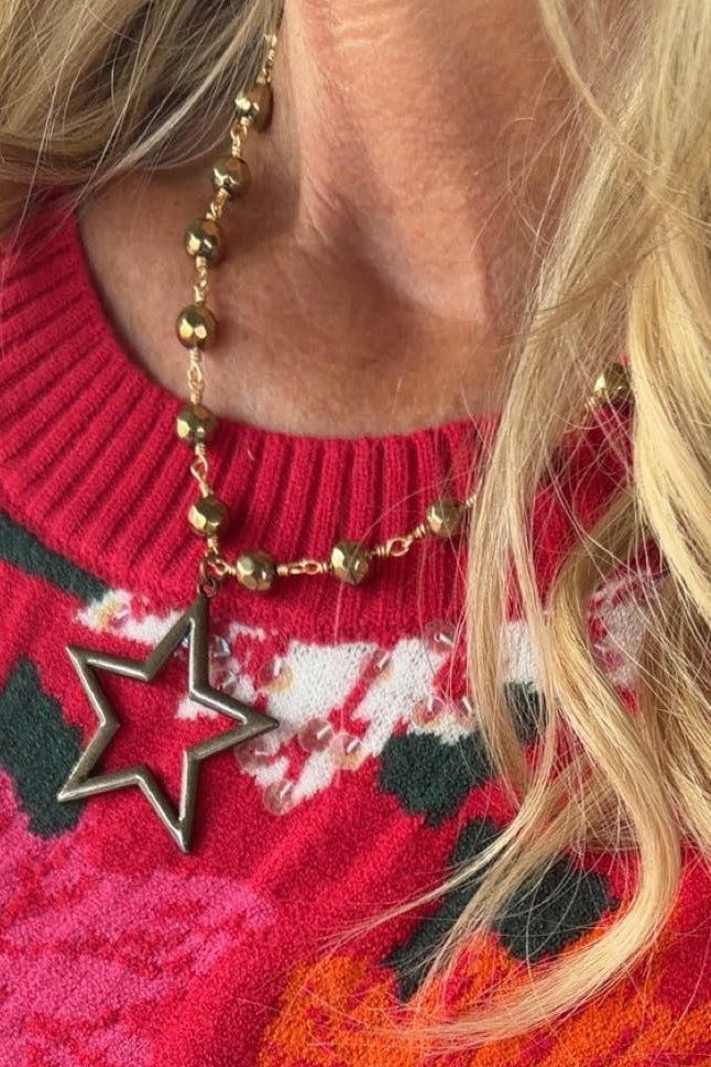 Talus Bronze Star Necklace