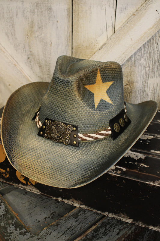 Midnight Eagle Cowgirl Hat