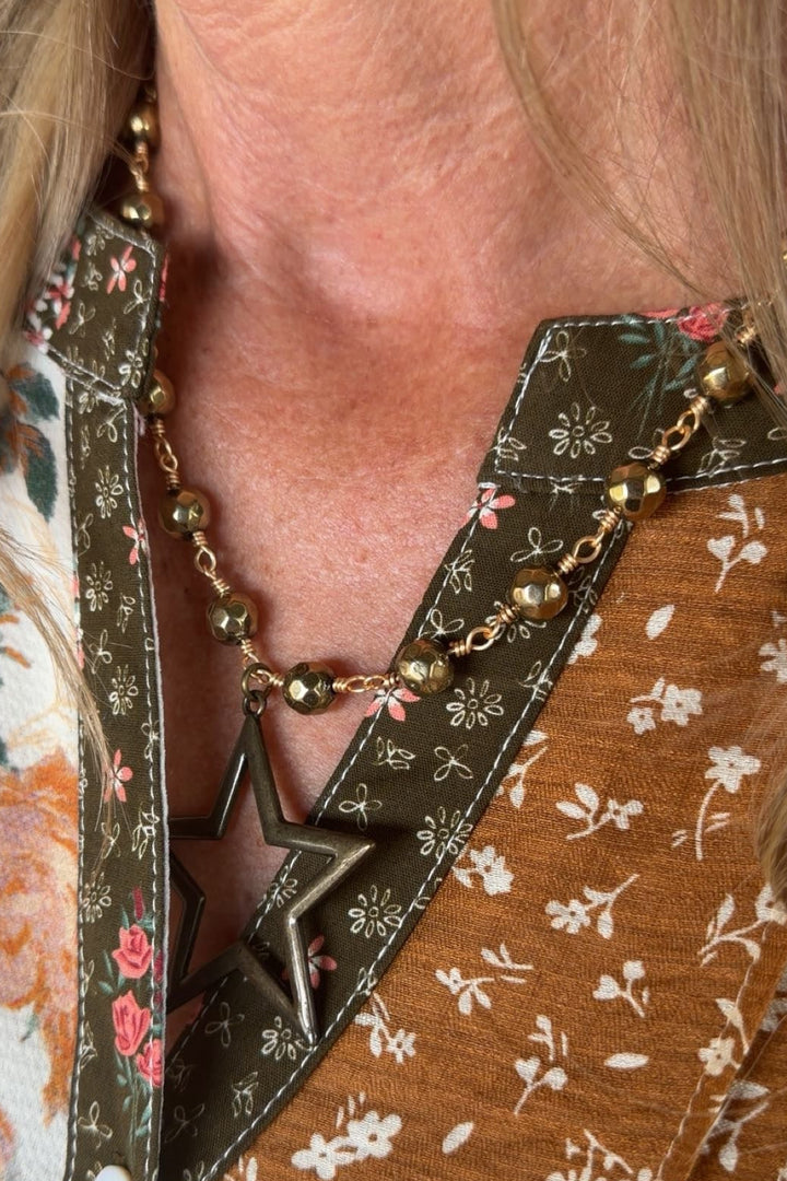 Talus Bronze Star Necklace
