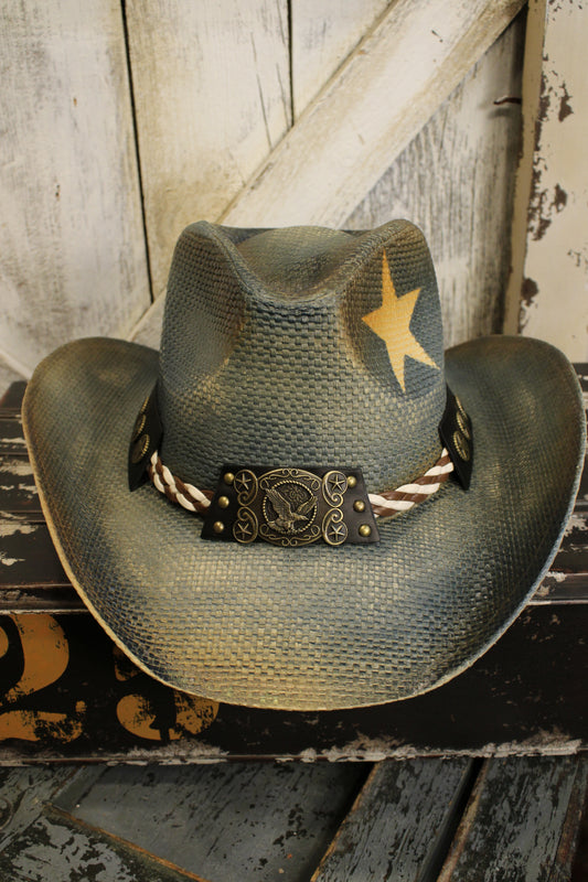 Midnight Eagle Cowgirl Hat