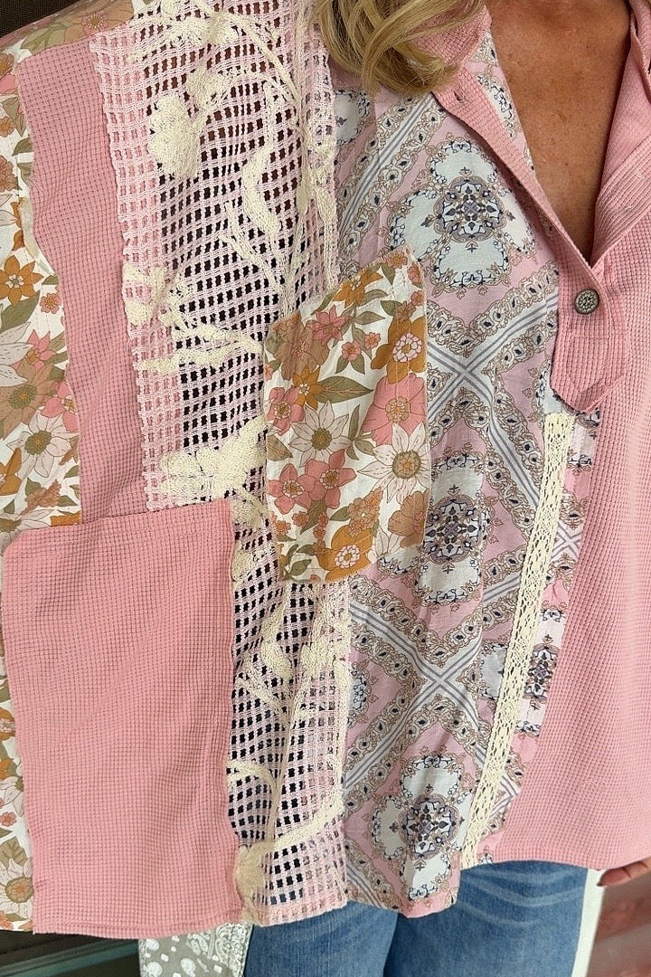 Blushing Breeze Pink Hooded Top