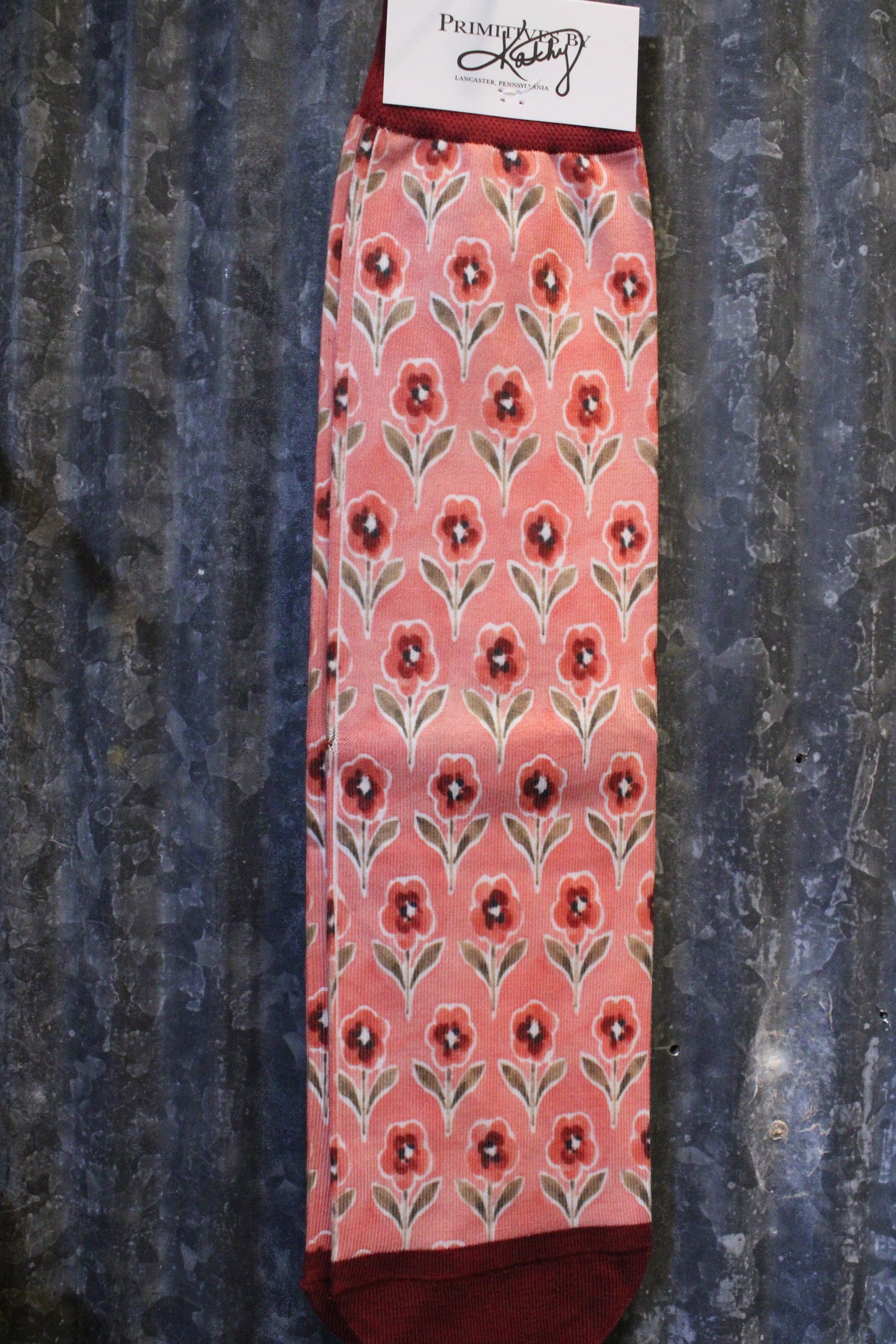 Buttery Soft Pink Floral Socks