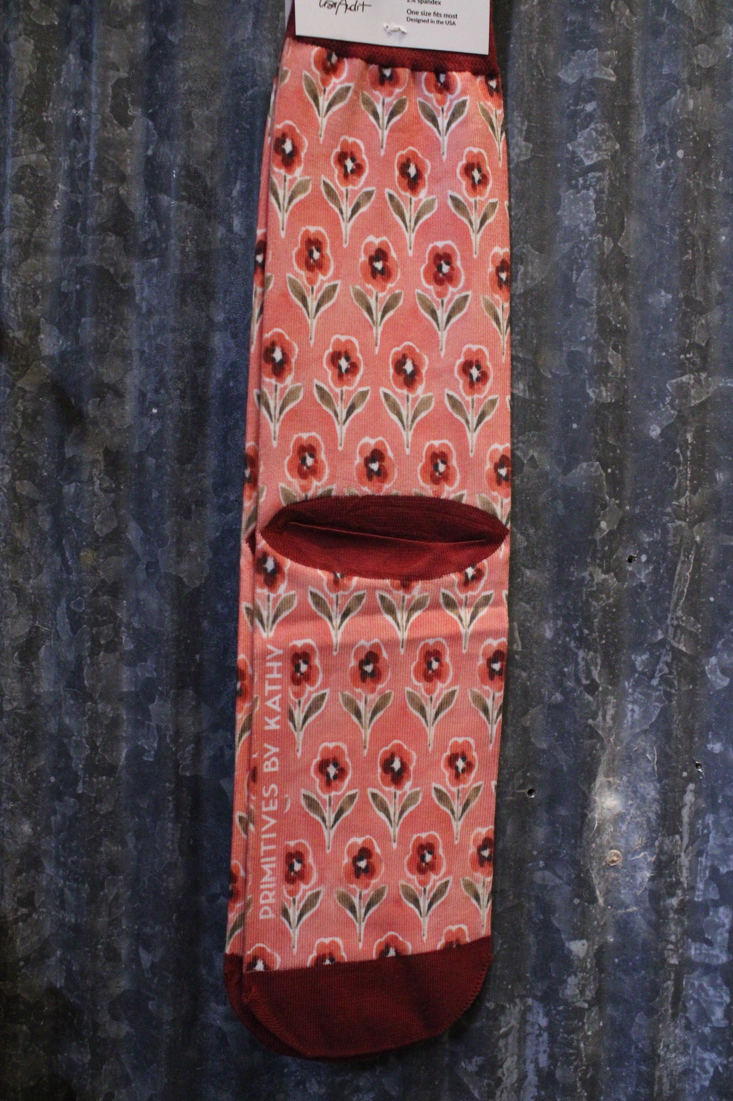 Buttery Soft Pink Floral Socks