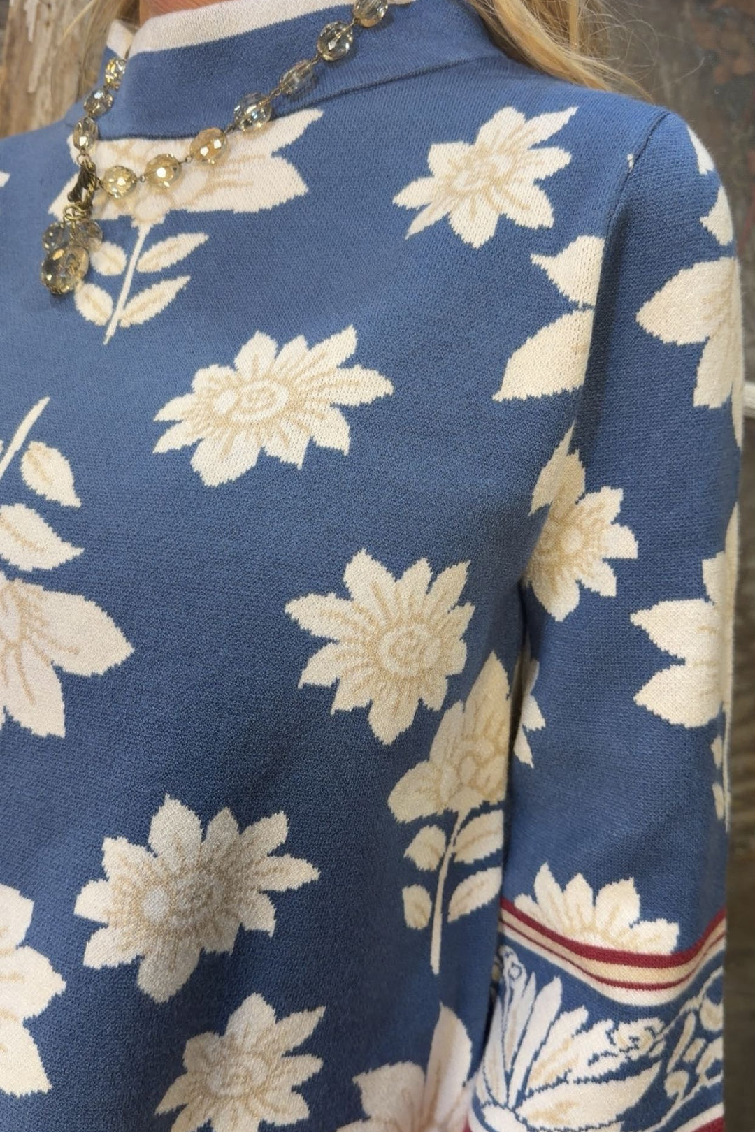 Indigo Lotus Woven Top