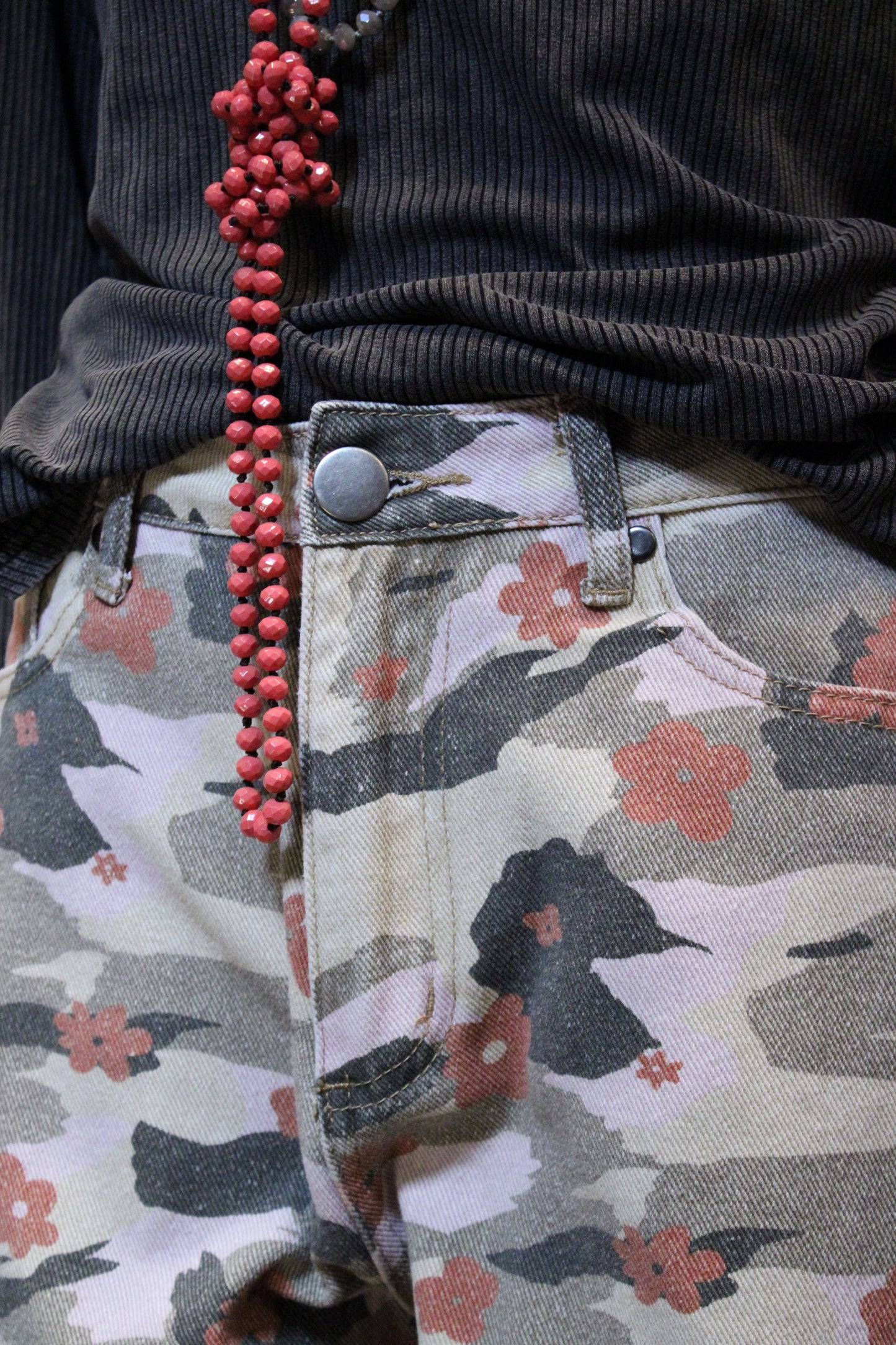 Wildflower Camo Wide Leg Pants