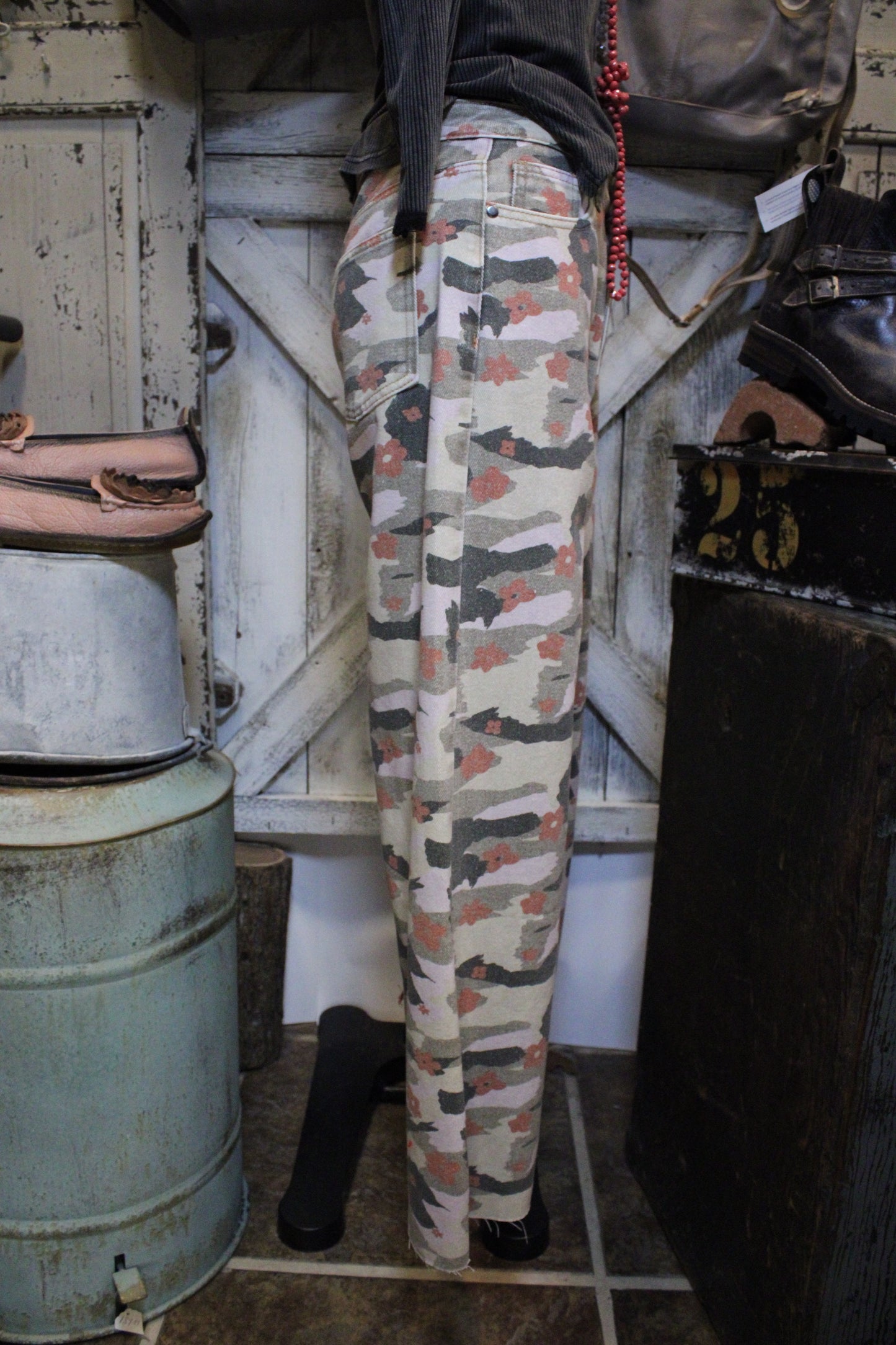 Wildflower Camo Wide Leg Pants