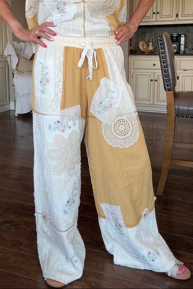 Honey Gold Cotton Pants