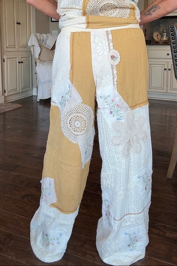 Honey Gold Cotton Pants