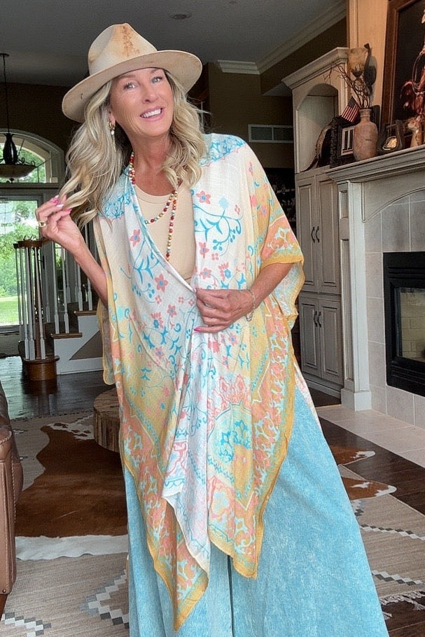 Orange Blossom Kimono
