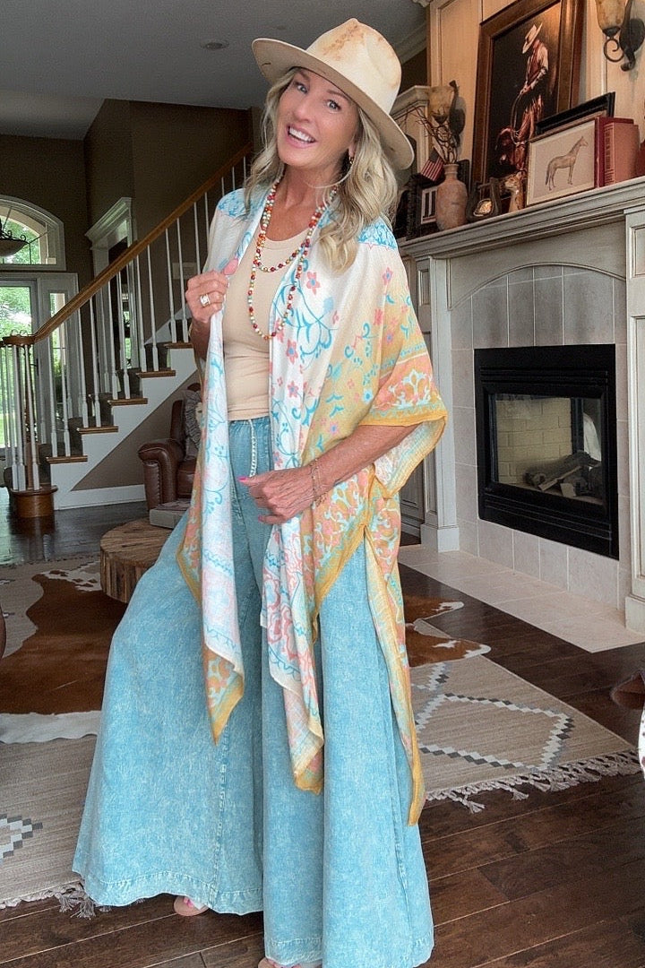 Orange Blossom Kimono