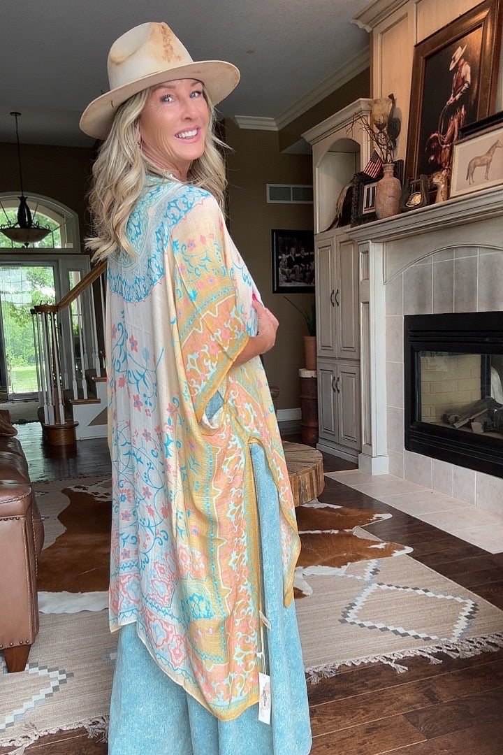Orange Blossom Kimono
