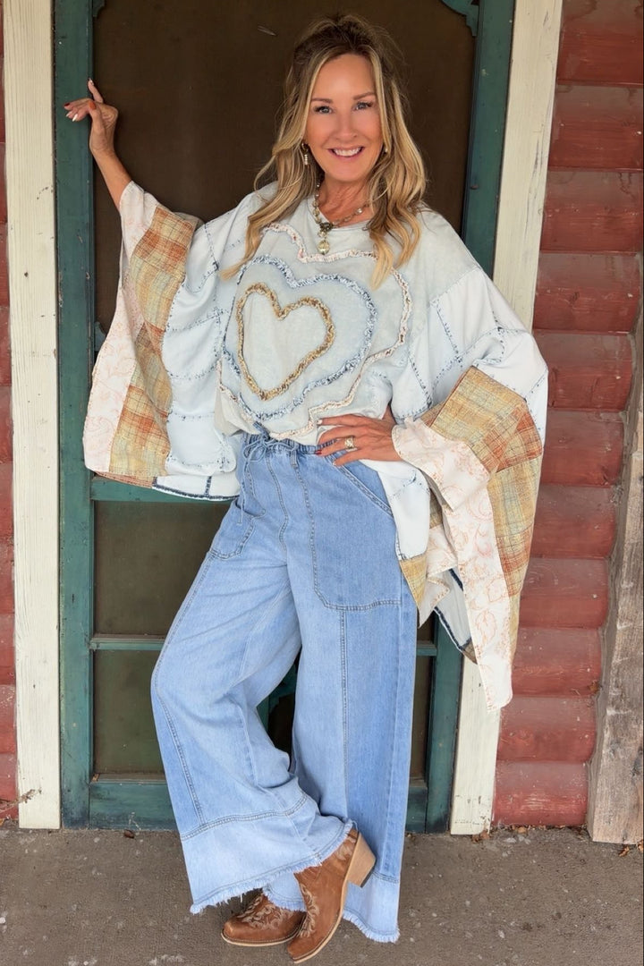Sweetheart Patchwork Poncho