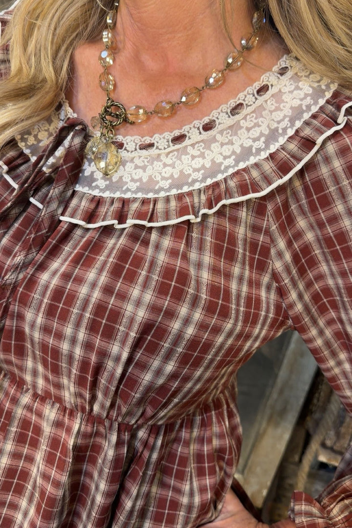 Thistlewood Plaid Blouse