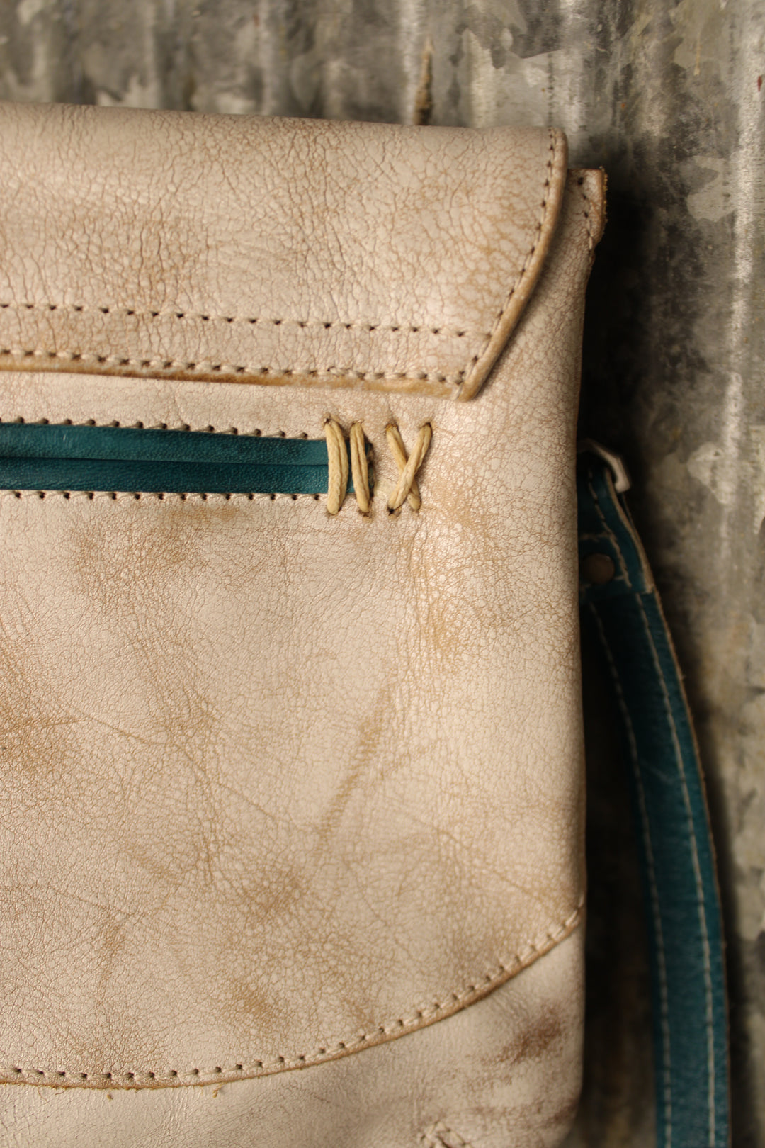 Bed|Stu Cleo Nectar Lux Arctic Teal Rustic Handbag