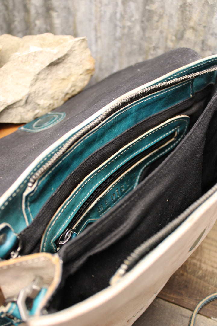 Bed|Stu Cleo Nectar Lux Arctic Teal Rustic Handbag