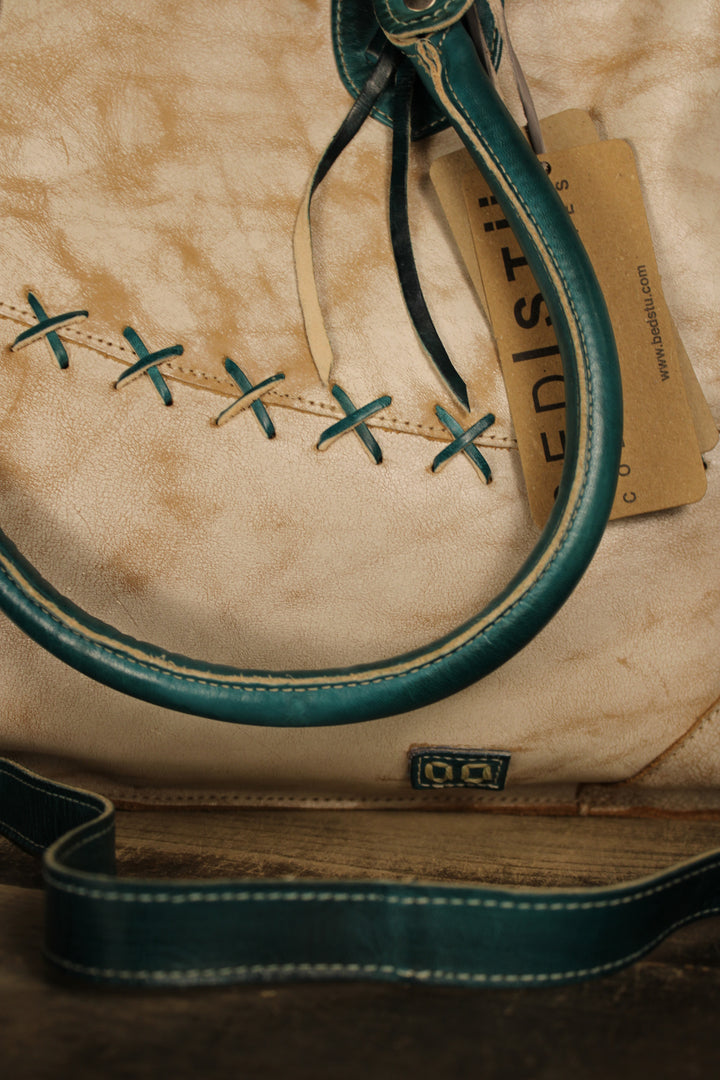 Bed|Stu Bruna Nectar Lux Arctic Teal Rustic Handbag