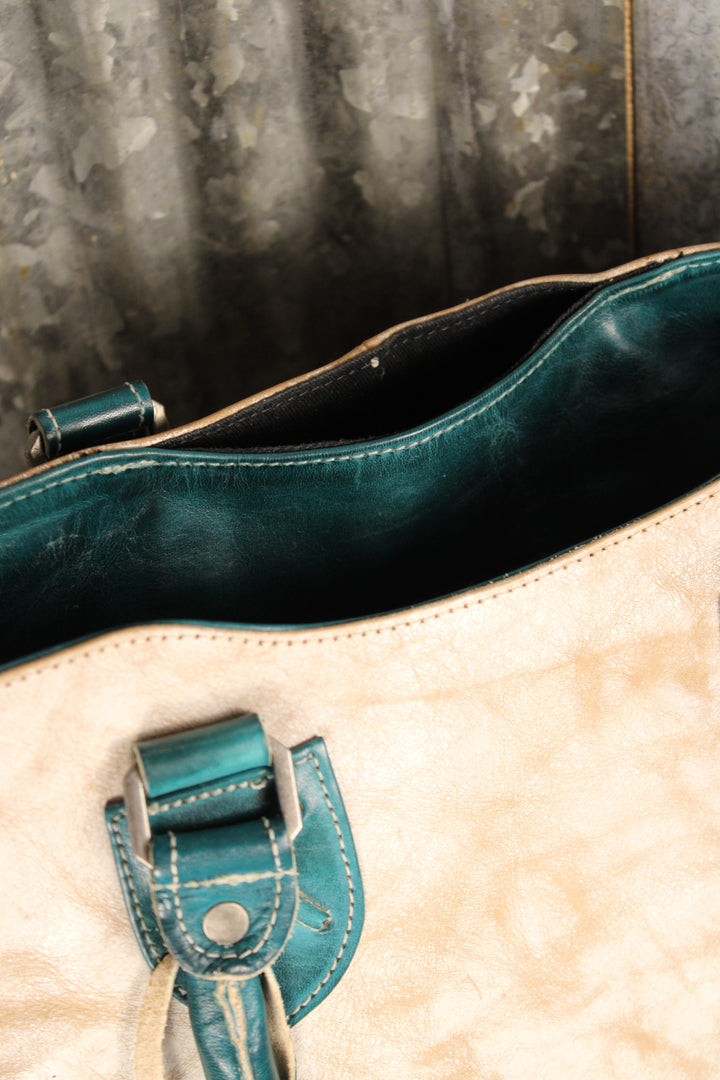 Bed|Stu Bruna Nectar Lux Arctic Teal Rustic Handbag