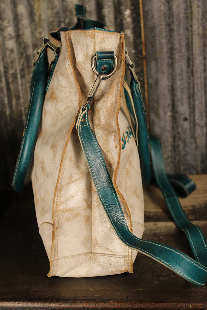Bed|Stu Bruna Nectar Lux Arctic Teal Rustic Handbag