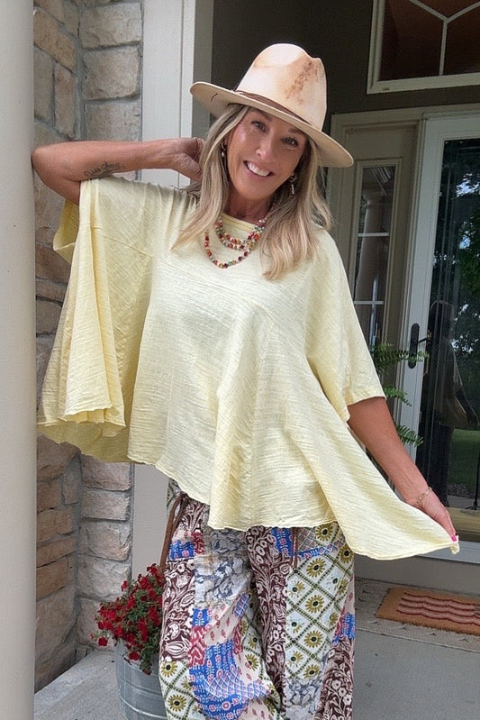 Mellow Yellow Cotton Top