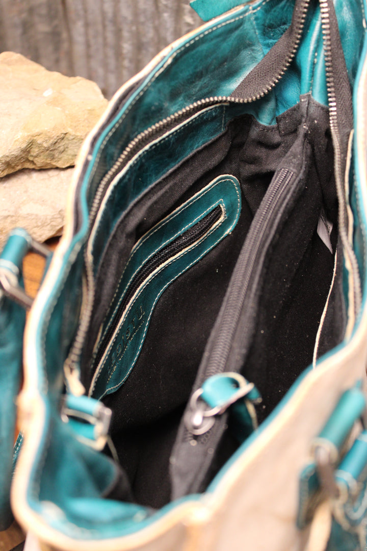 Bed|Stu Bruna Nectar Lux Arctic Teal Rustic Handbag