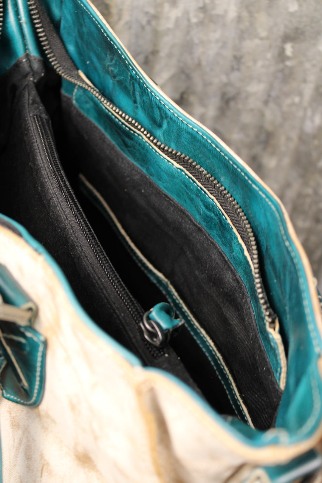 Bed|Stu Bruna Nectar Lux Arctic Teal Rustic Handbag