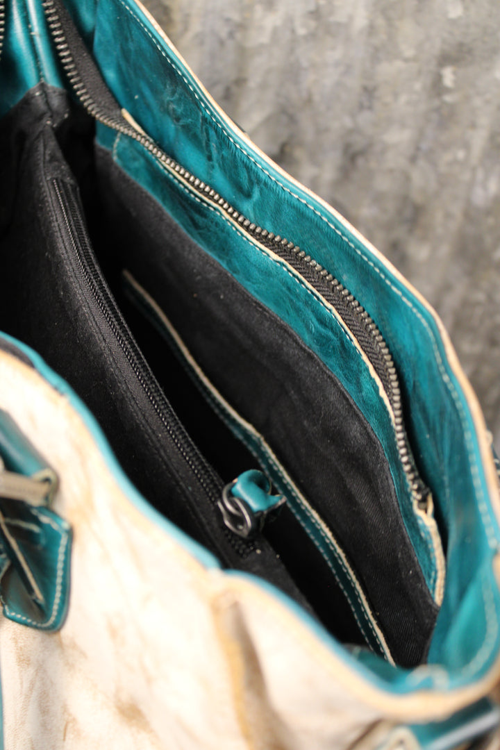 Bed|Stu Bruna Nectar Lux Arctic Teal Rustic Handbag