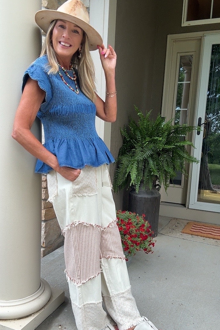 Scalloped Skyline Top