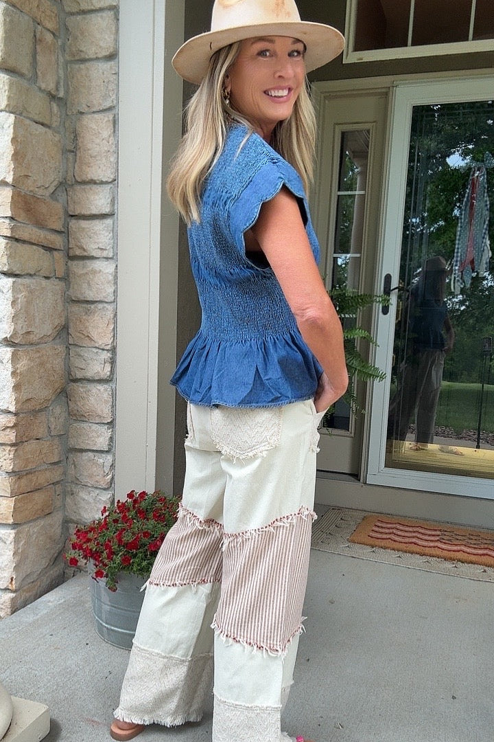 Scalloped Skyline Top