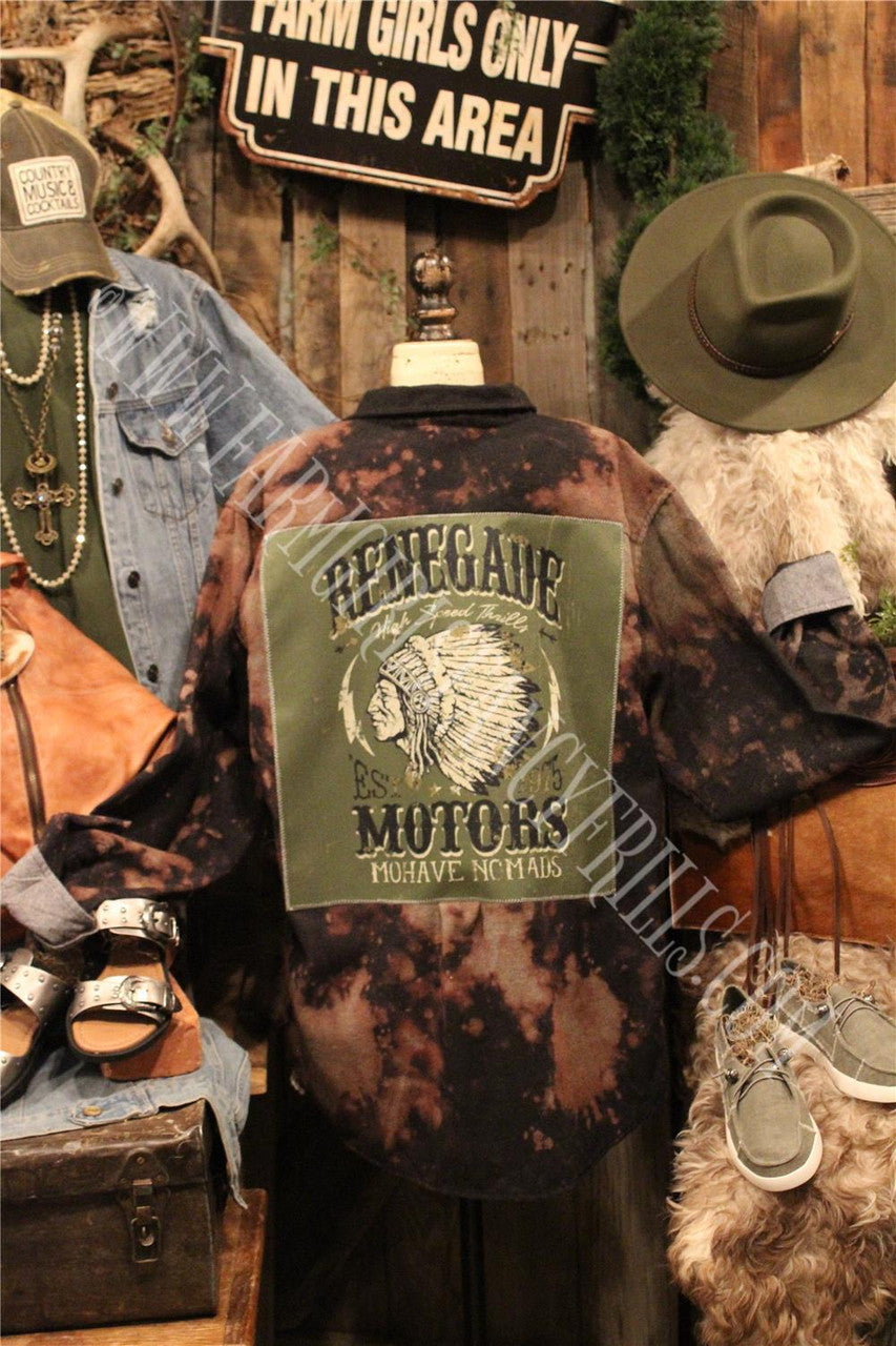 Farm Girls Fancy Frills Limited Edition Distressed Top With Graphic Panel