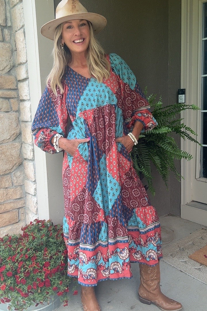 Ready For Fun Patchwork Dress