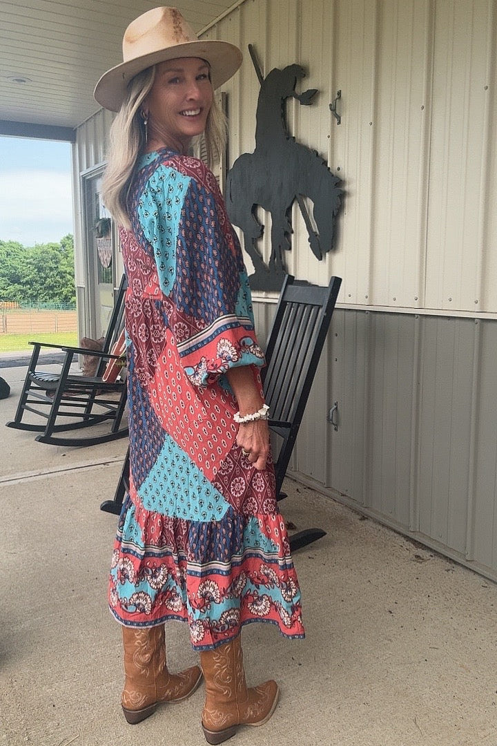 Ready For Fun Patchwork Dress