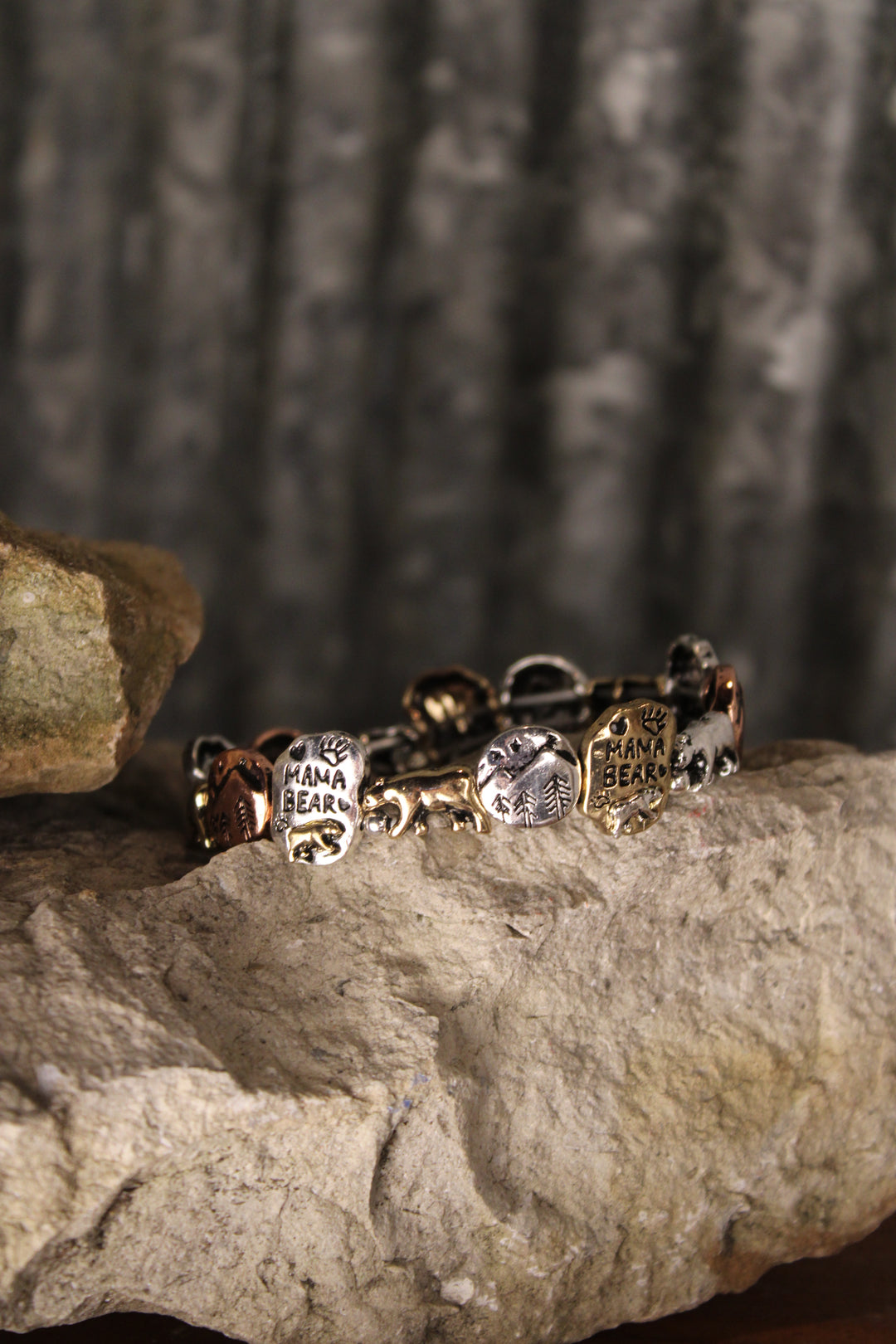Mama Bear Wilderness Stretch Bracelet