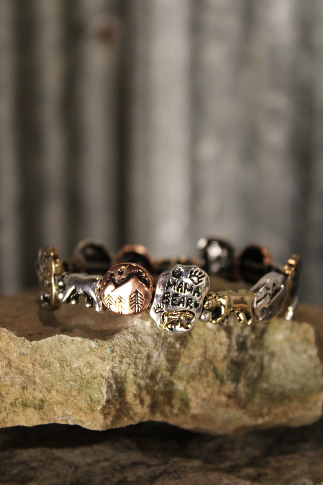 Mama Bear Wilderness Stretch Bracelet