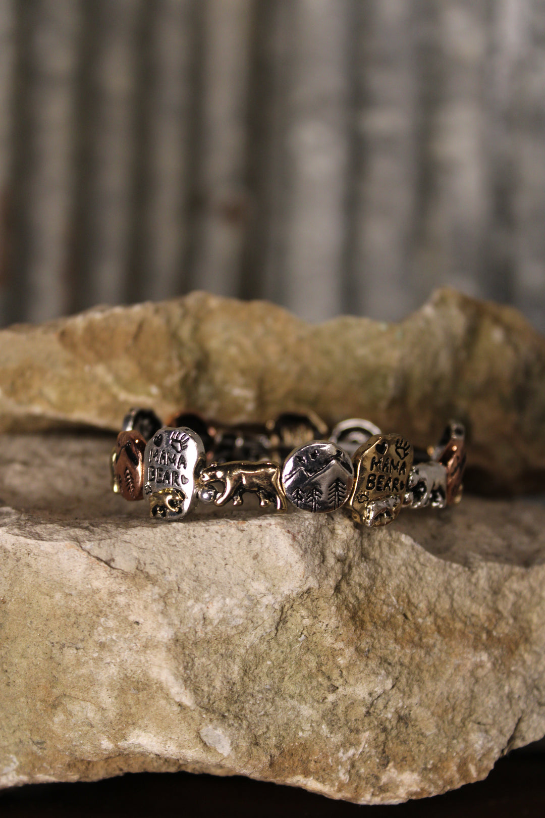 Mama Bear Wilderness Stretch Bracelet