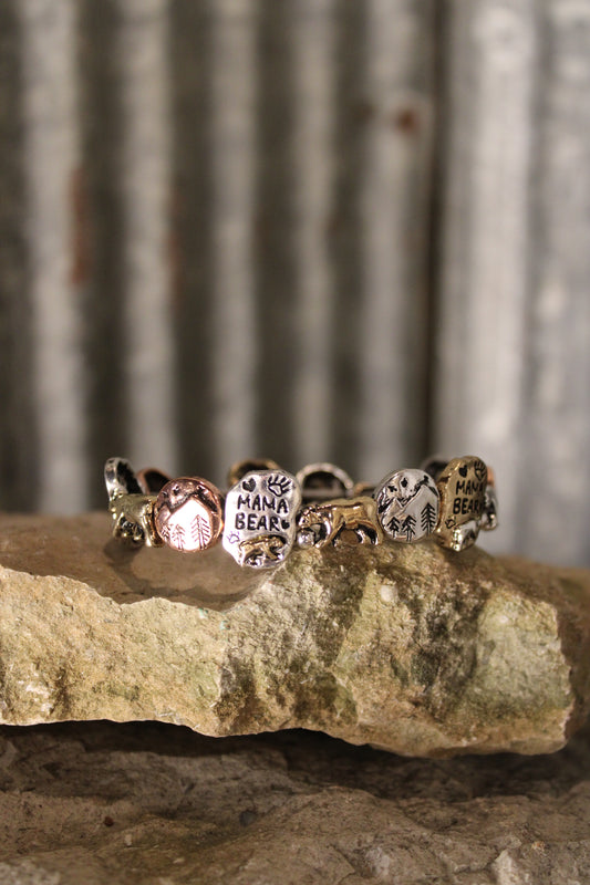 Mama Bear Wilderness Stretch Bracelet