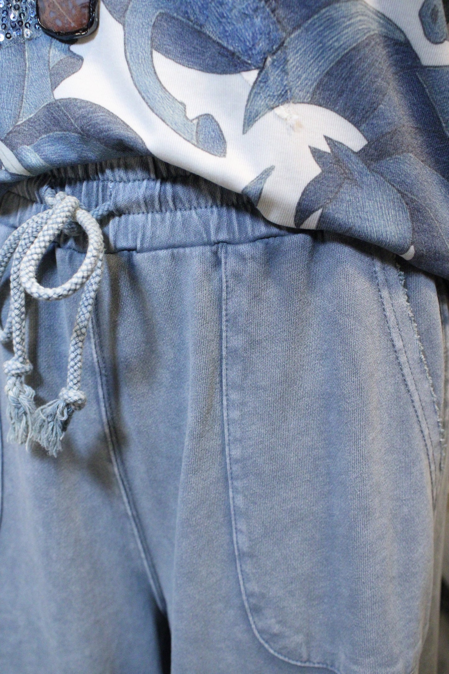 Kick Back Faded Teal Casual Pants