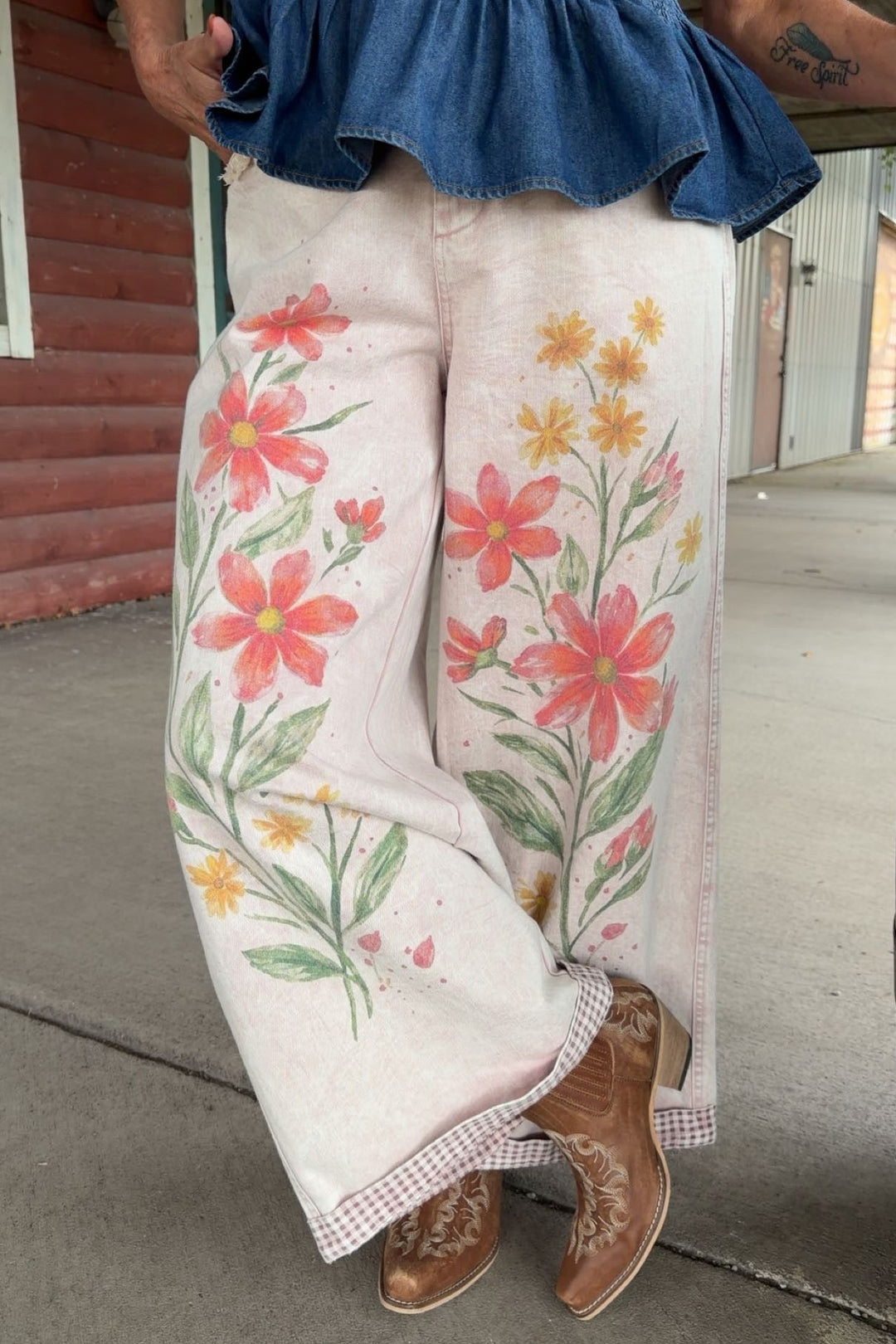 Painted Petal Pink Jeans