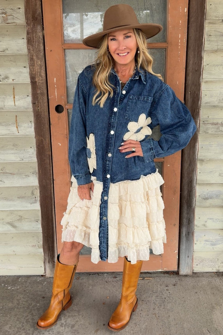 Country Charm Denim Dress