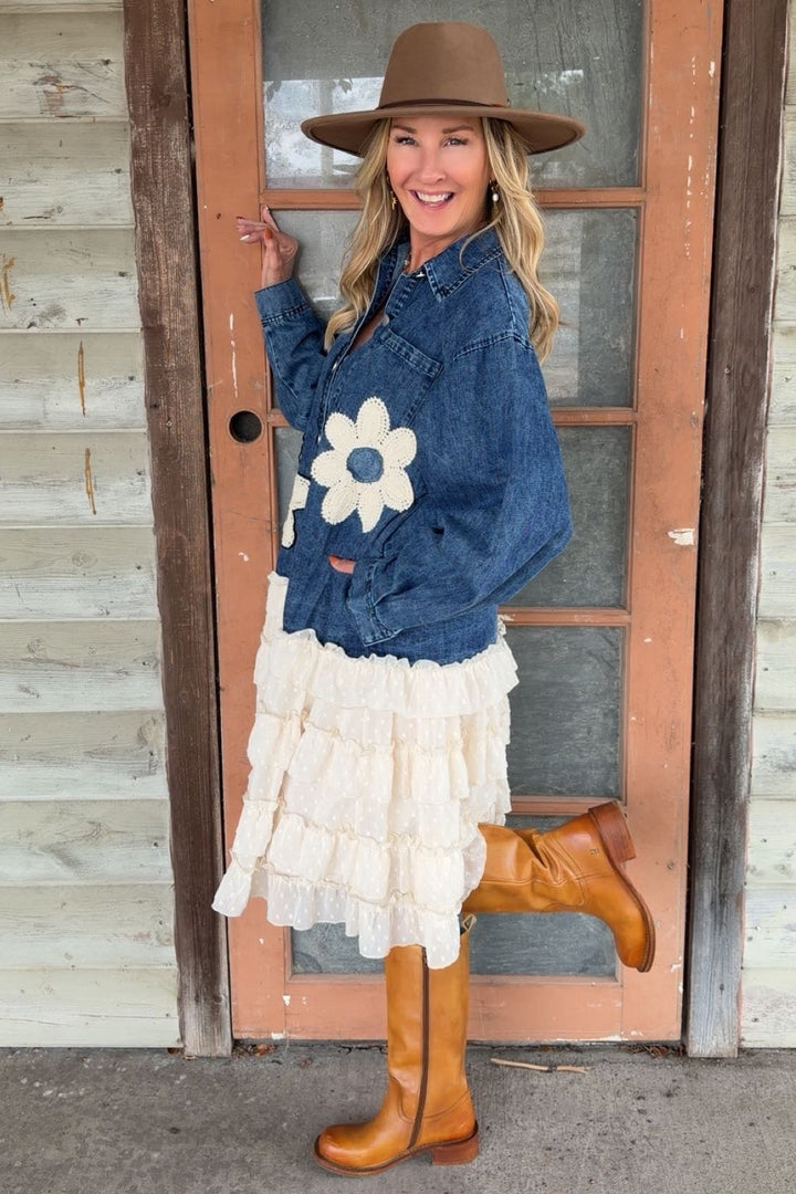 Country Charm Denim Dress